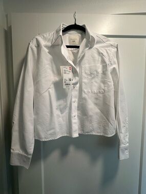 Uniqlo JW Anderson Women's Oxford Shirt in White Size XS